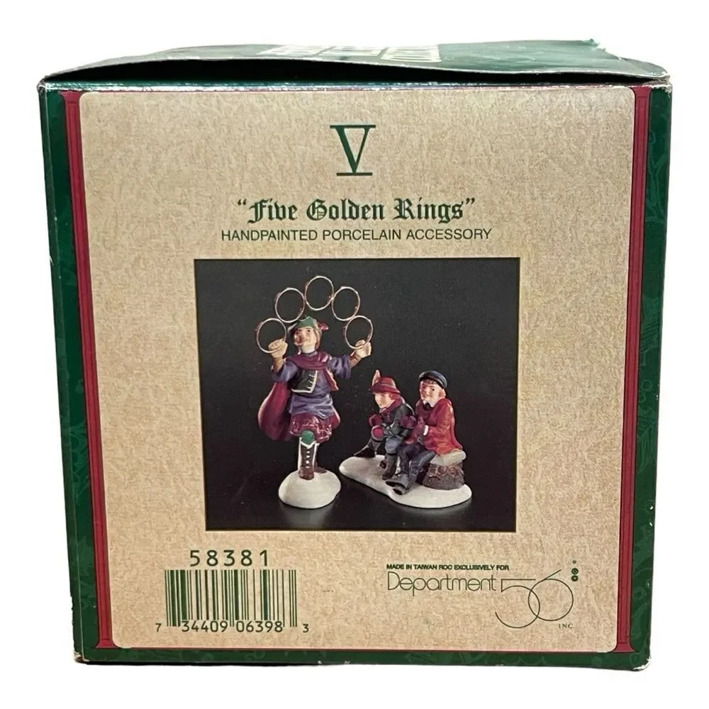Dept 56 Five Golden Rings #58381 Twelve Days of Dickens’ Village Original Box